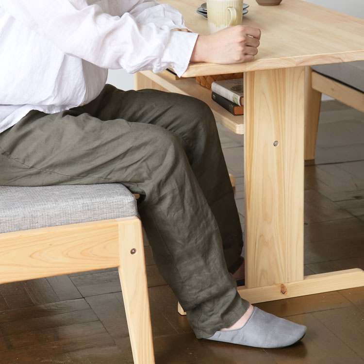 さっと座りやすい使い心地の良いデザイン ダイニングテーブル T140 ひのき ダイニング テーブル ひのき シンプル 木製