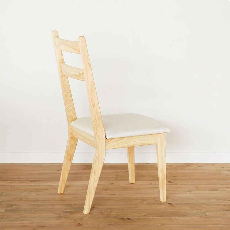 横顔の脚のラインが美しい Gチェア basic color ひのき ダイニング 椅子 シンプル 木製