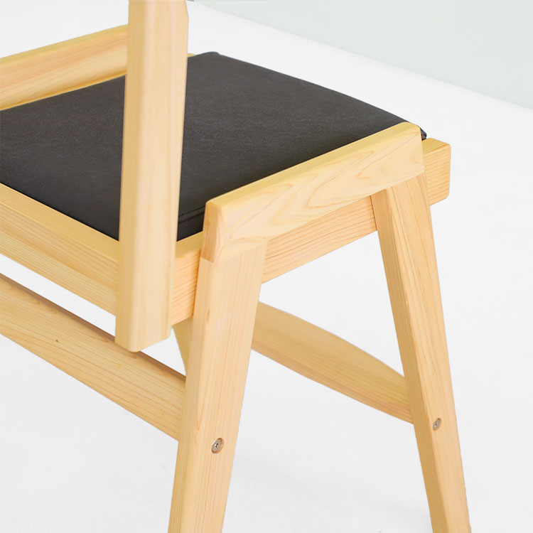 キッズチェア A canvas 学習机 椅子 リビング オーガニック シンプル ひのき 木製