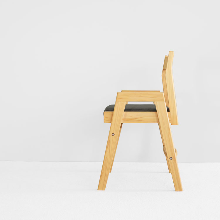 キッズチェア A canvas 学習机 椅子 リビング オーガニック シンプル ひのき 木製