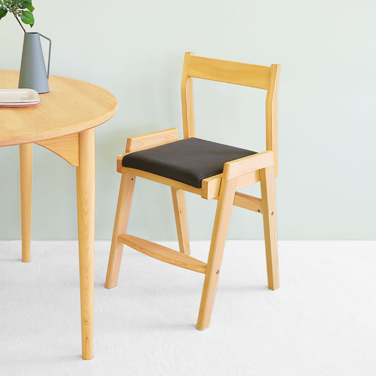 キッズチェア A canvas カバー ひのき 椅子 シンプル 木製