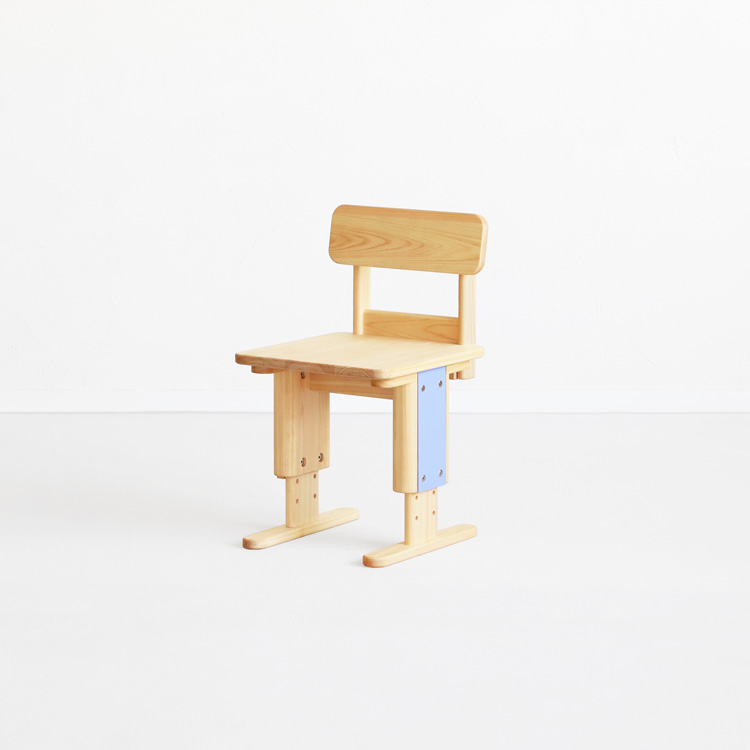 スタイリッシュに進化した、高さ調節できる学習椅子 キッズチェア B 学習椅子 チェア 学習机 高さ調節 オーガニック シンプル ひのき 木製