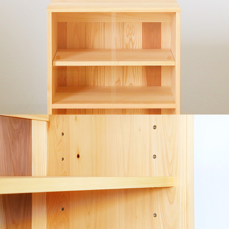 食器をたっぷり収納できる キッチンボード A60 cupboard キッチン収納 キッチン棚 ひのき シンプル 木製