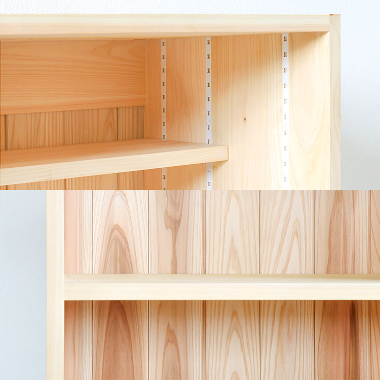使い勝手の良い、シンプルなデザイン キッチンボード C　キッチン収納　ひのき　シンプル　木製