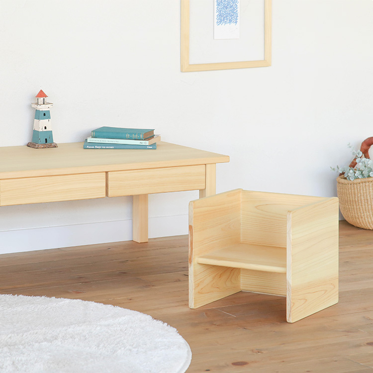 まめチェア canvas ひのき 椅子 シンプル 木製