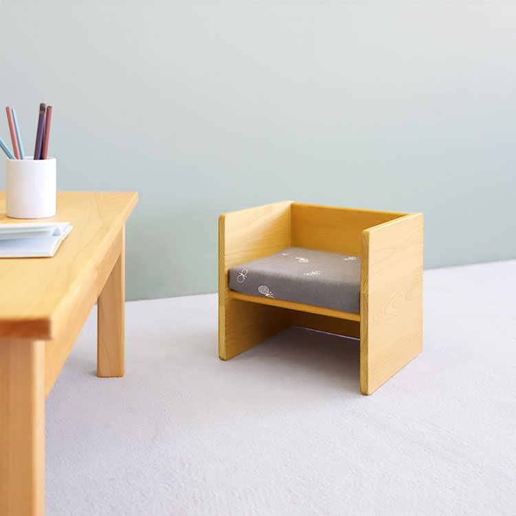 まめチェア canvas ひのき 椅子 シンプル 木製