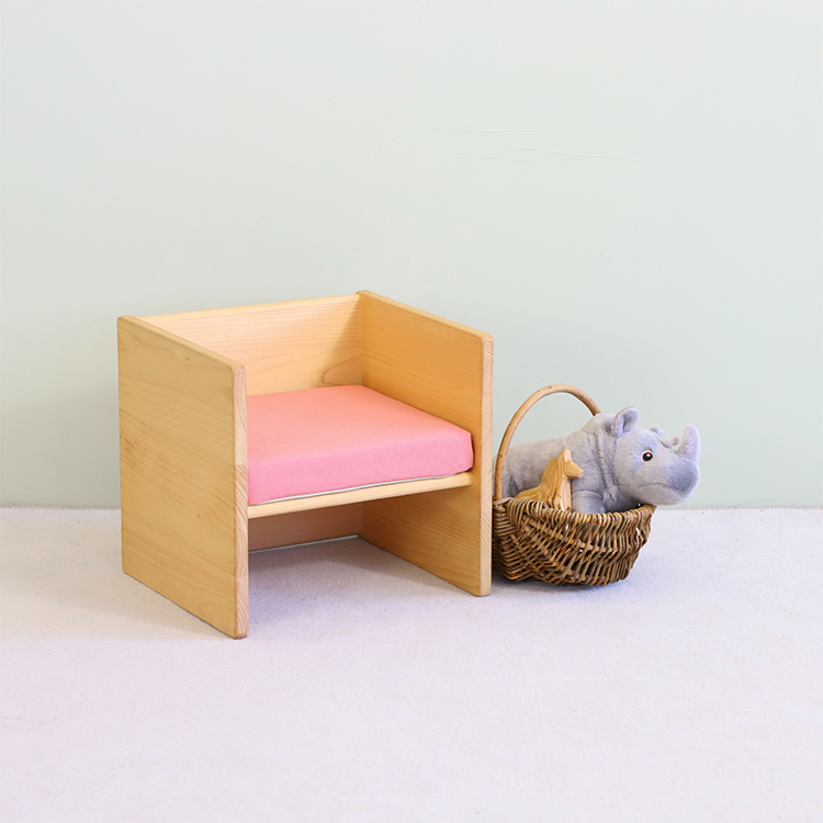 まめチェア canvas ひのき 椅子 シンプル 木製