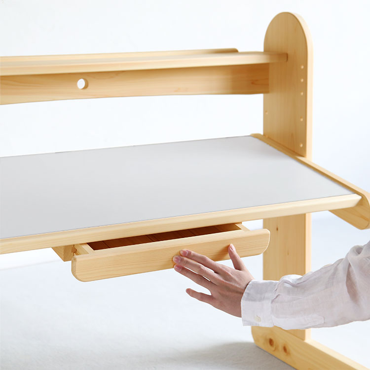 nvovoデスク K100 ひのき 学習机 シンプル 木製