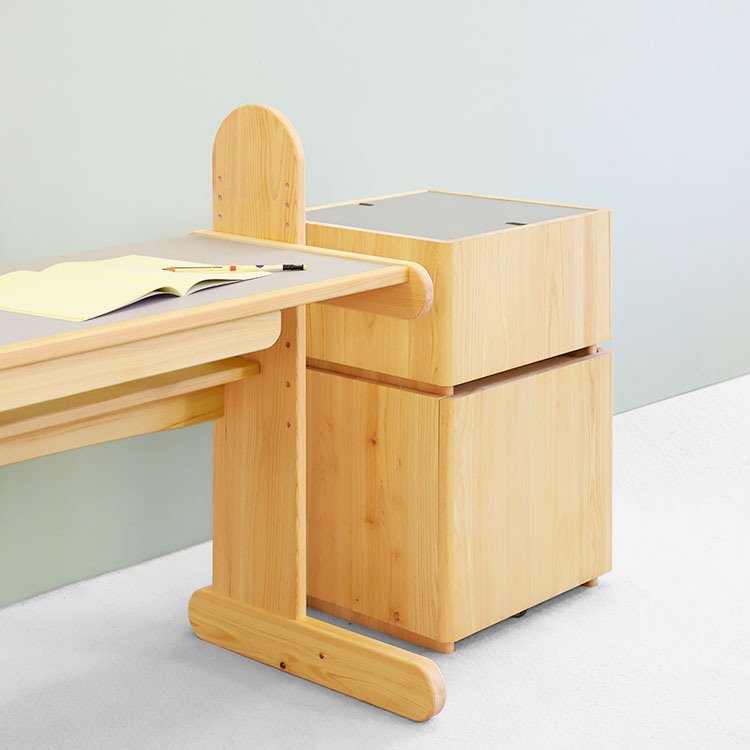 nvovoデスク K100 ひのき 学習机 シンプル 木製