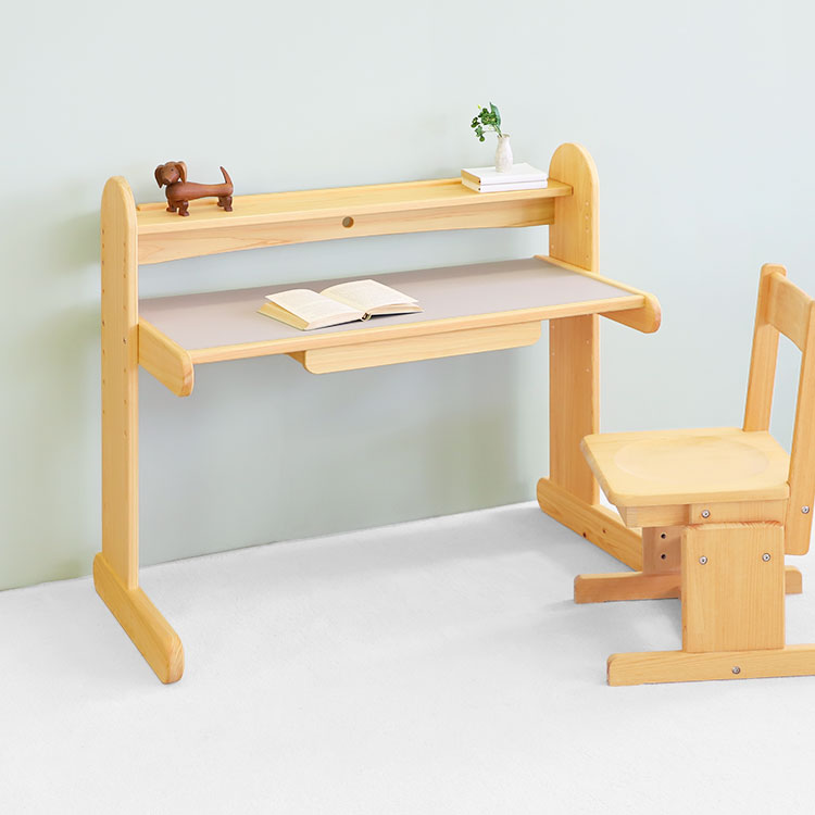 nvovoデスク K100 ひのき 学習机 シンプル 木製