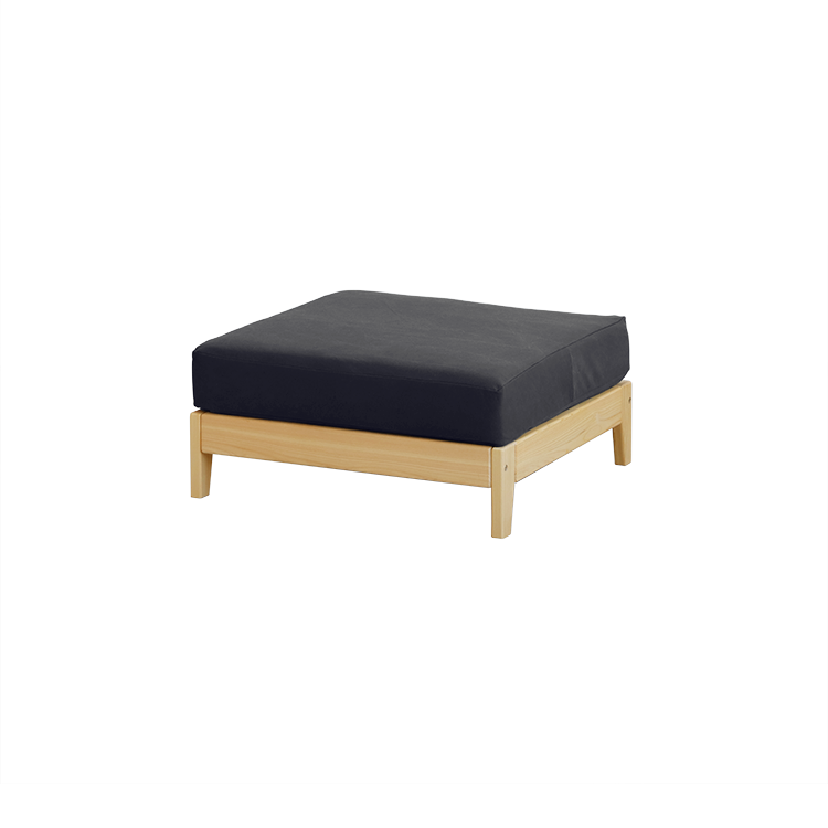洗えるゆったりオットマン S1.4 帆布 ひのき ソファ シンプル 木製