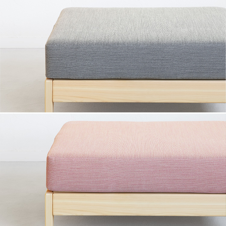 北欧を代表するテキスタイルブランド「Kvadrat」のファブリック オットマン S1.4 kvadrat ひのき ソファ シンプル 木製 クヴァドラ