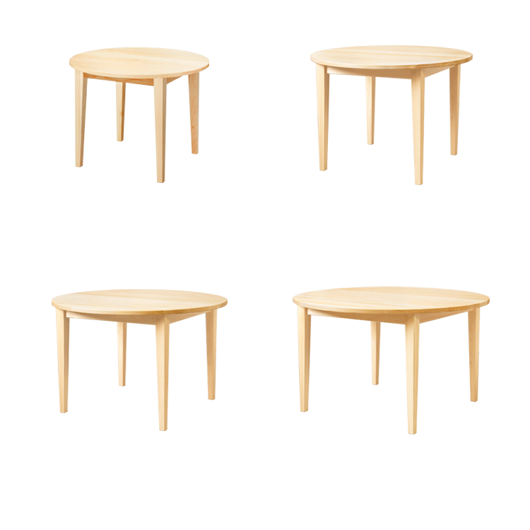 ラウンドテーブル 上質な国産無垢材のダイニングテーブル すこやかな無垢の家具 Xyl キシル