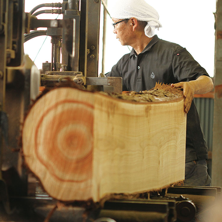 高い技術力が光る、無垢材でつくる丸テーブル ラウンドテーブル 100 hinoki ひのき ダイニングテーブル シンプル 木製