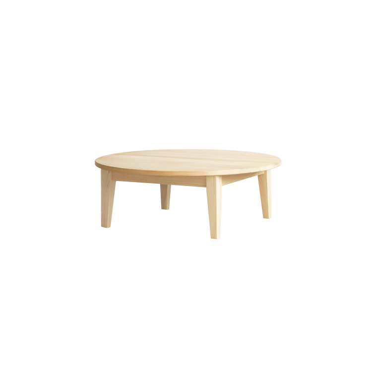 ラウンドテーブル D hinoki 100 ロータイプ ひのき ダイニングテーブル シンプル 木製