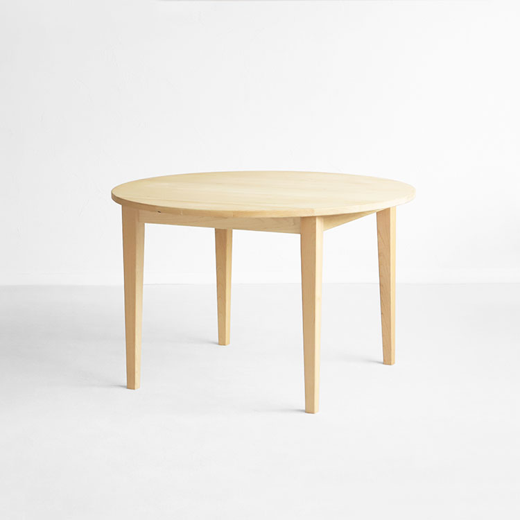 家族の暮らしに使いやすいシンプルなラウンドテーブル ラウンドテーブル D hinoki 110 ひのき ダイニングテーブル シンプル 木製