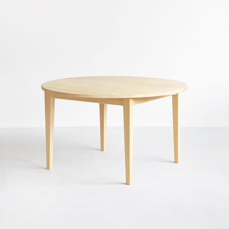 来客時も安心サイズ シンプルなラウンドテーブル ラウンドテーブル D hinoki 120 ひのき ダイニングテーブル シンプル 木製