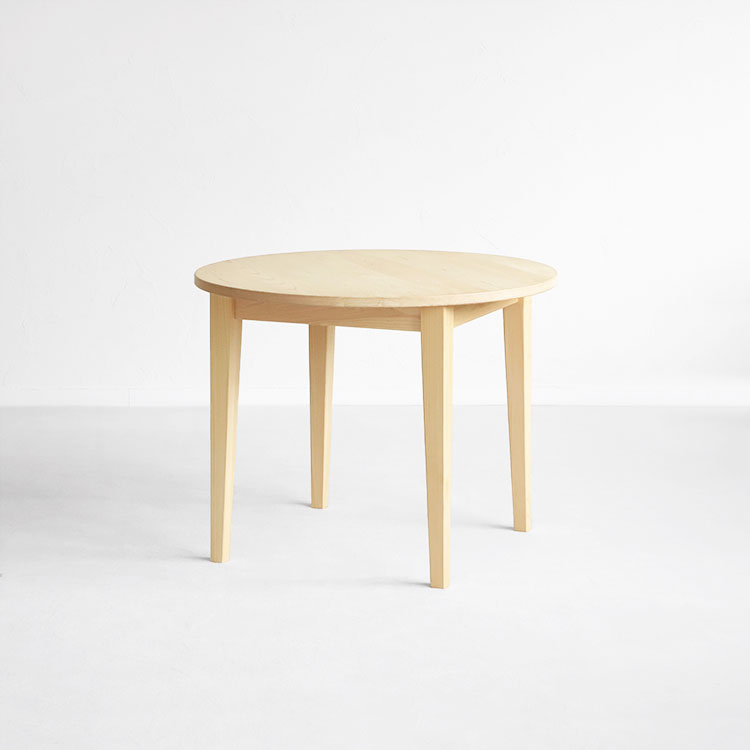 2人暮らしにおすすめシンプルなラウンドテーブル ラウンドテーブル D hinoki 90 ひのき ダイニングテーブル シンプル 木製