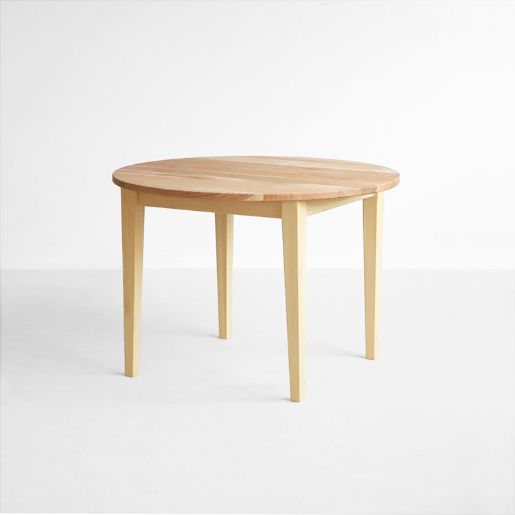 4人掛けもOKぬくもり感じるくるみのラウンドテーブル ラウンドテーブル D kurumi 100 くるみ ダイニングテーブル シンプル 木製