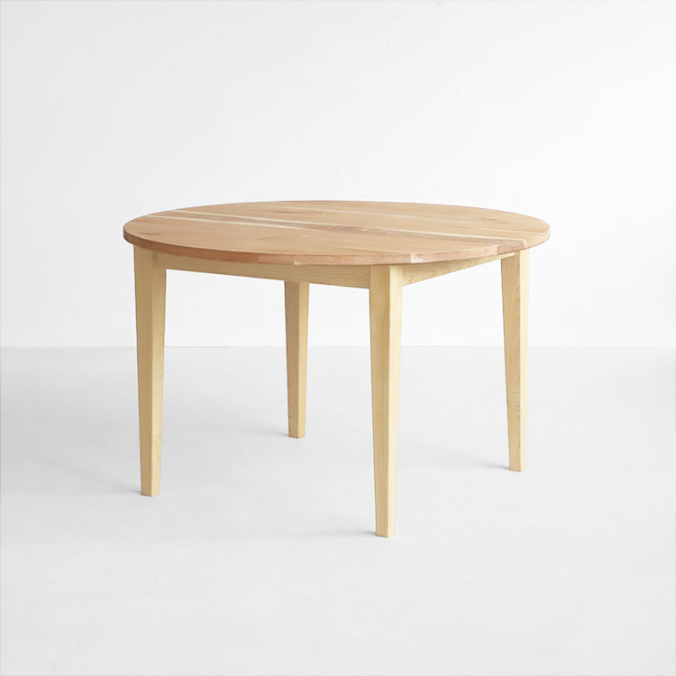 家族の暮らしに使いやすい ぬくもり感じるくるみのラウンドテーブル ラウンドテーブル D kurumi 110 くるみ ダイニングテーブル シンプル 木製