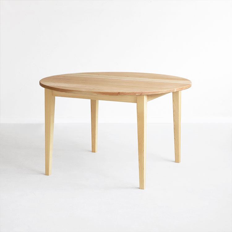 来客時も安心サイズ ぬくもり感じるくるみのラウンドテーブル ラウンドテーブル D kurumi 120 くるみ ダイニングテーブル シンプル 木製