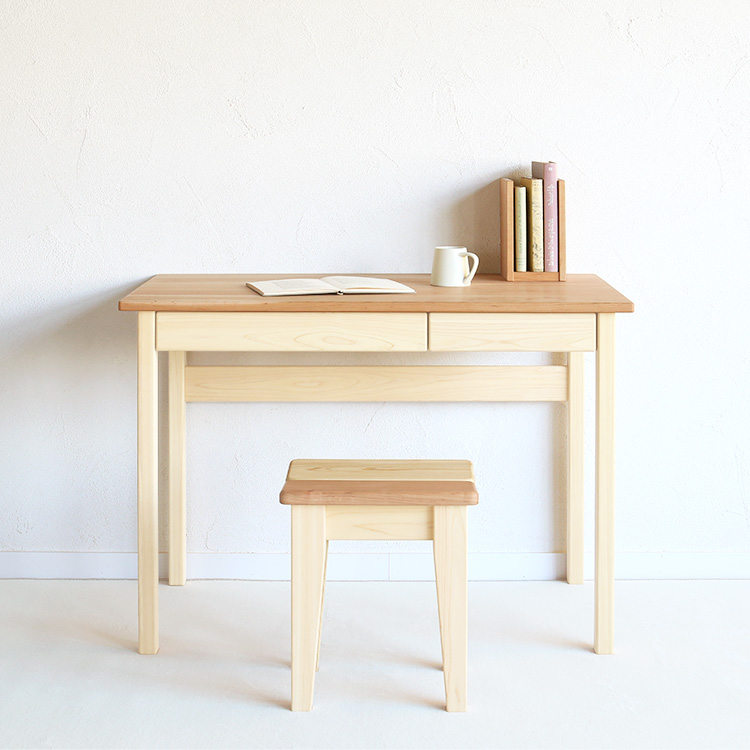 机やダイニングテーブルとあわせて サクラスツール 40 ひのき さくら 椅子 シンプル 木製