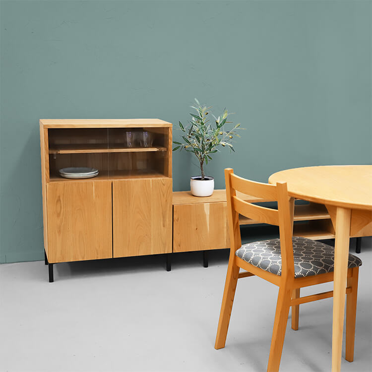 サクラノキャビネット リビング収納 キャビネット リビング オーガニック シンプル さくら 木製