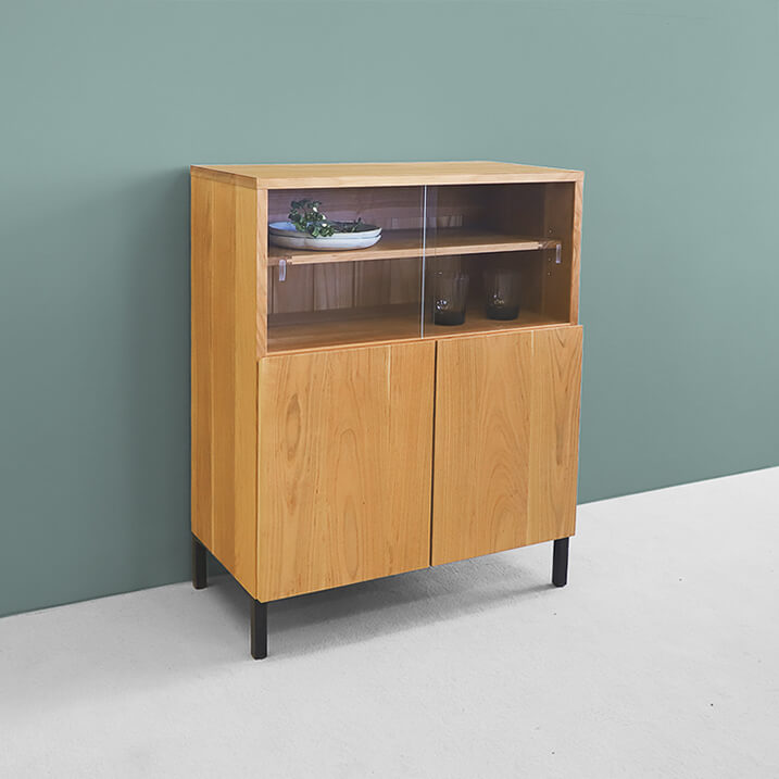 サクラノキャビネット リビング収納 キャビネット リビング オーガニック シンプル さくら 木製