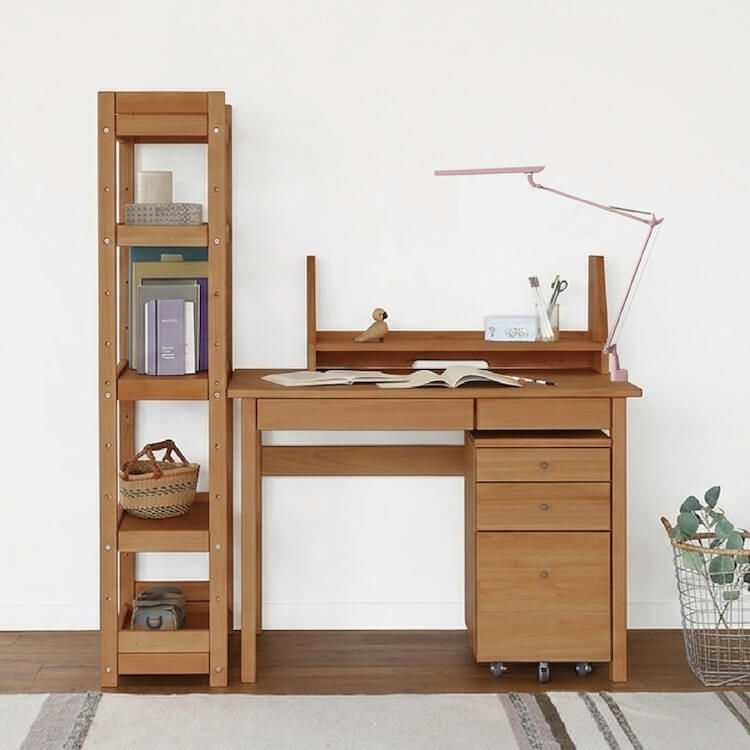 ライト付き大容量デスクセット