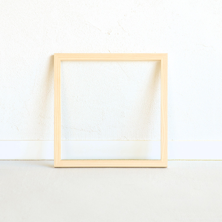 スクエアフレーム2個セット 送料無料 オーガニック ひのき シンプル 国産 木製