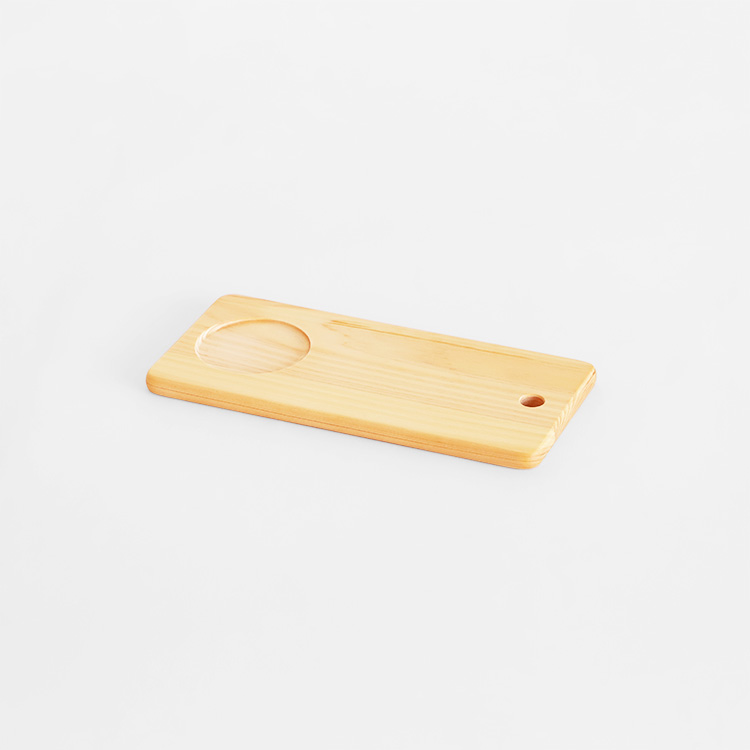 ティータイムトレイ4枚セット 送料無料 オーガニック ひのき シンプル 国産 木製