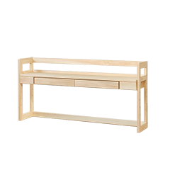 シンプルセット01 L 机棚 ひのき シンプル 木製