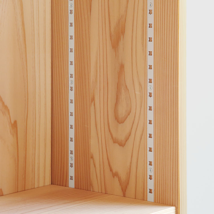 2cm幅で細かくできる設定できる棚板 シェルフ C large 杉 本棚 シンプル 木製
