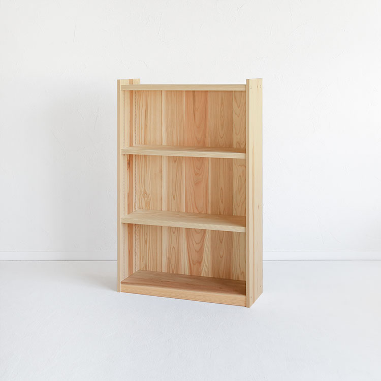 本棚 書棚 棚 シェルフ シンプル 木製 無垢 無垢材 杉 スギ 日本製 国産 シェルフ C middle