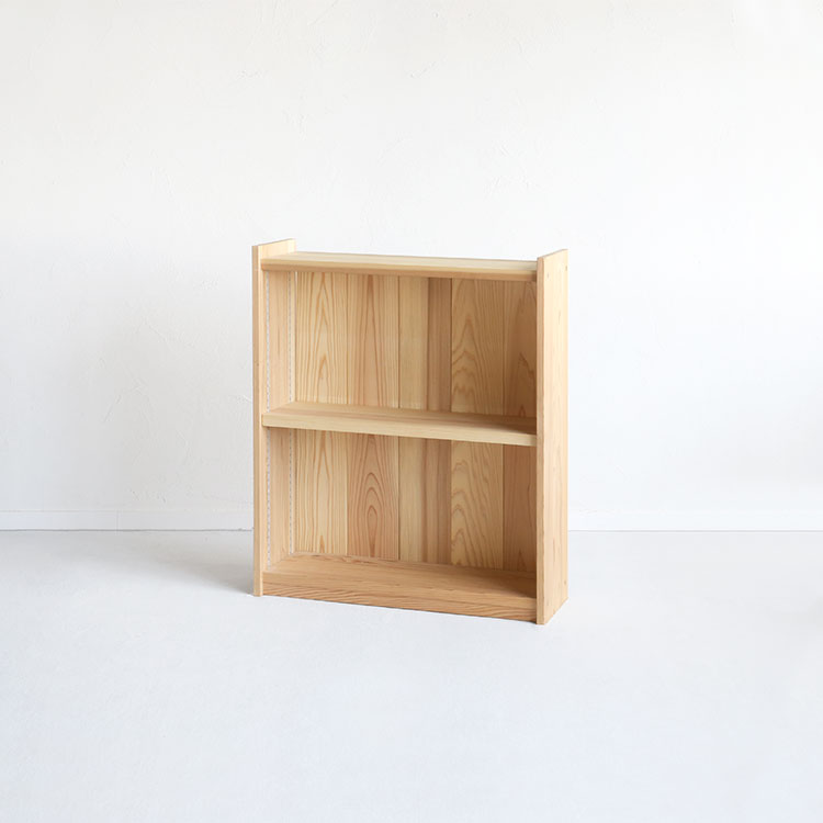大切なものを飾りたい、ディスプレイとして映える棚 シェルフ C small 杉 本棚 シンプル 木製
