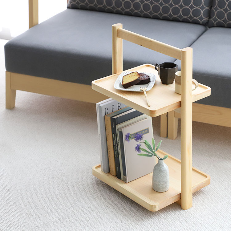 サイドテーブル F リビング ソファテーブル ひのき シンプル 木製