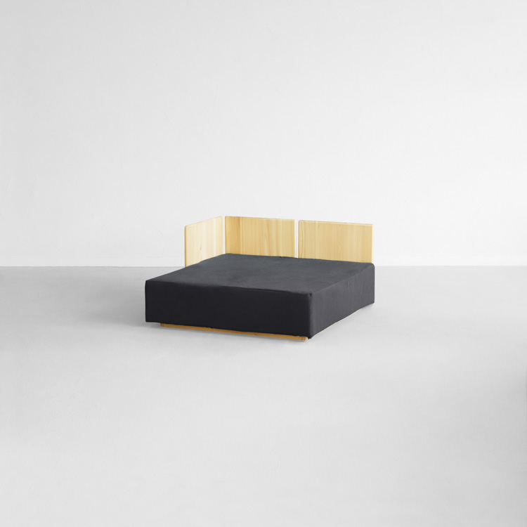 洗える小上がりソファ J1.4 帆布 ひのき ソファ シンプル 木製 ファブリック