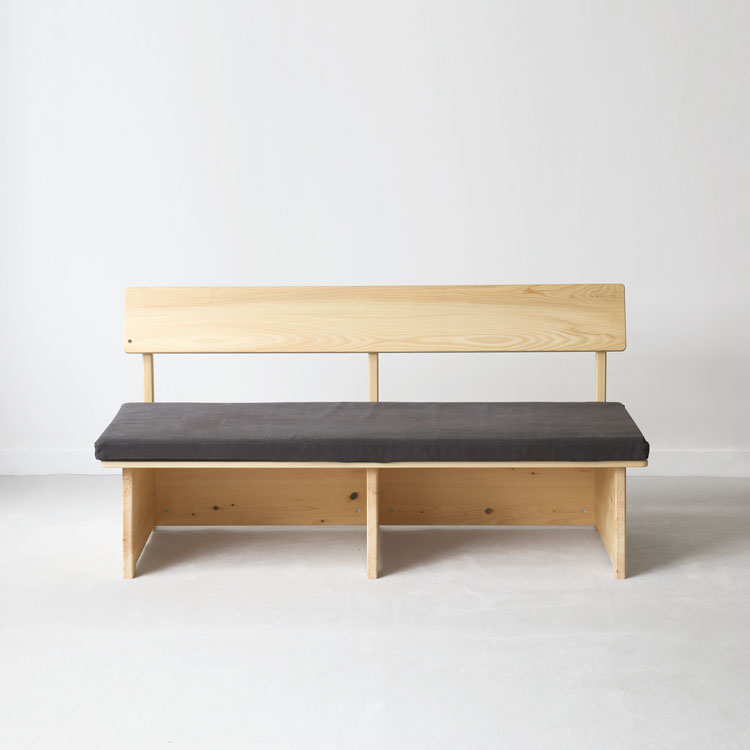 毎日座る家具として、安心の耐荷重 ソファ K2.5 ひのき ソファ シンプル 木製