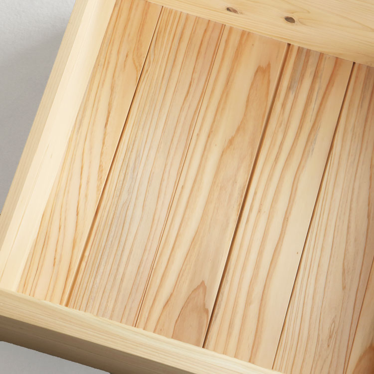 底板には国産の杉材を使用 ソファ K2.5 収納ボックス ひのき ソファ シンプル 木製