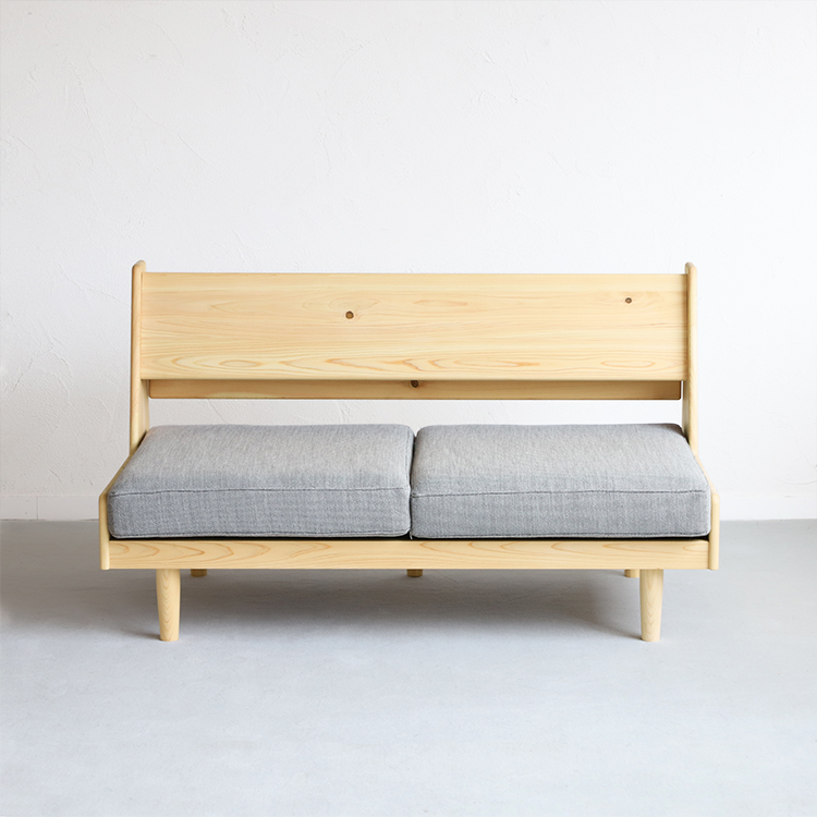 毎日座る家具として、安心の耐荷重 ソファ U2 ひのき ソファ シンプル 木製