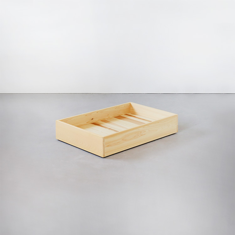 ベッド下を有効活用できる収納ボックス ベッドM 収納ボックス ひのき シンプル 木製