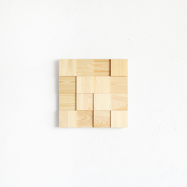 アートパネル 雑貨 壁掛け 子供部屋 リビング シンプル おしゃれ ひのき 無垢材 木製 日本製 国産 ウッドアートパネル 4×4 natural