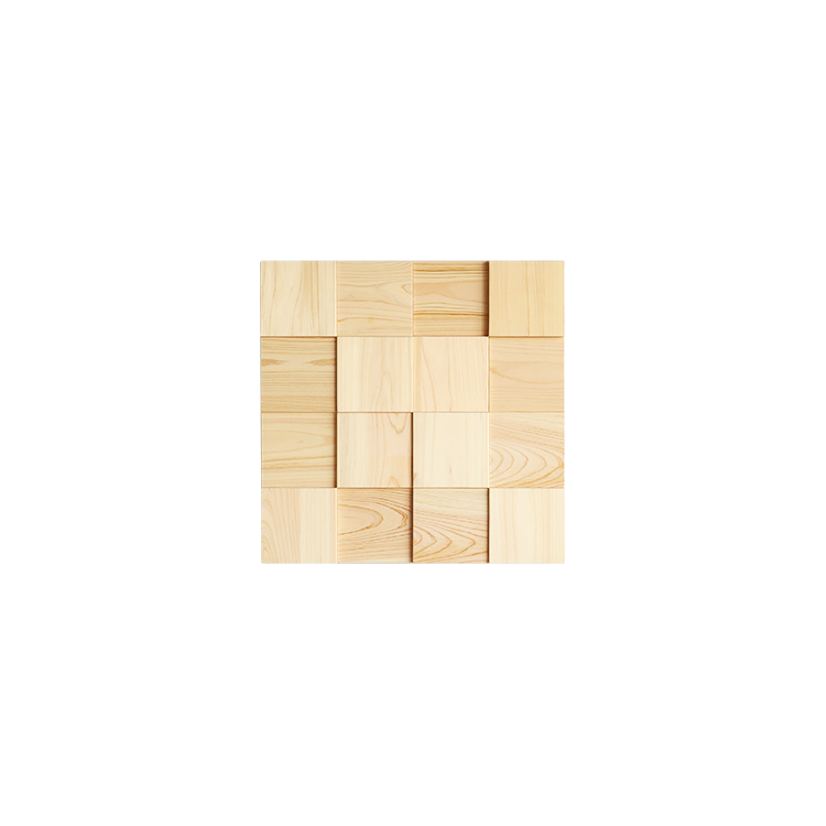 ウッドアートパネル 4×4 natural ひのき ウッドパネル シンプル 木製 壁掛け