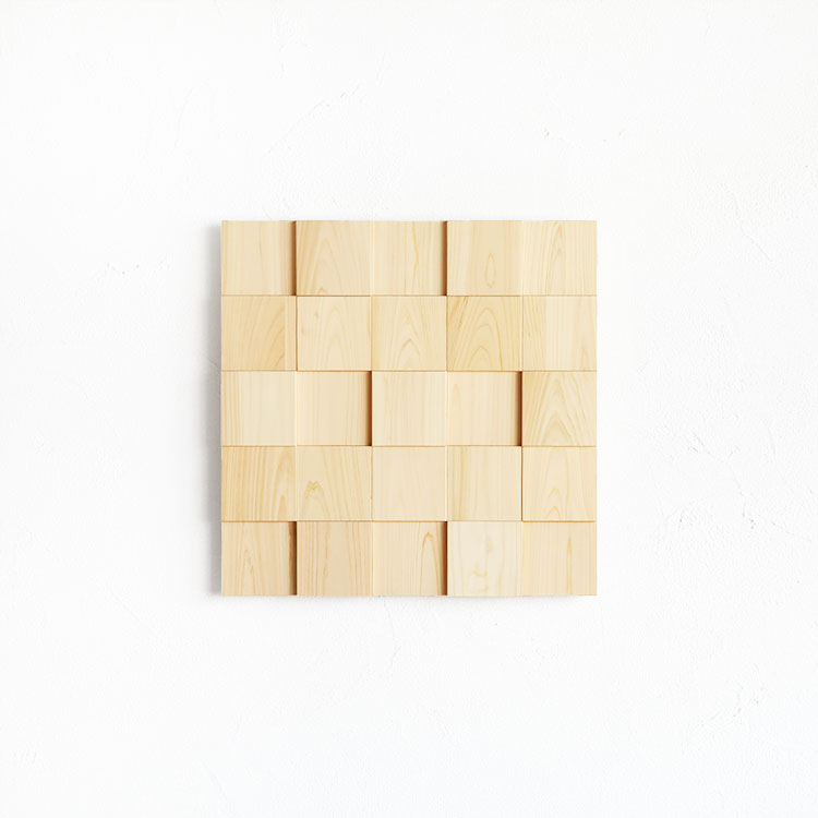 アートパネル 雑貨 壁掛け 子供部屋 リビング シンプル おしゃれ ひのき 無垢材 木製 日本製 国産 ウッドアートパネル 5×5 natural