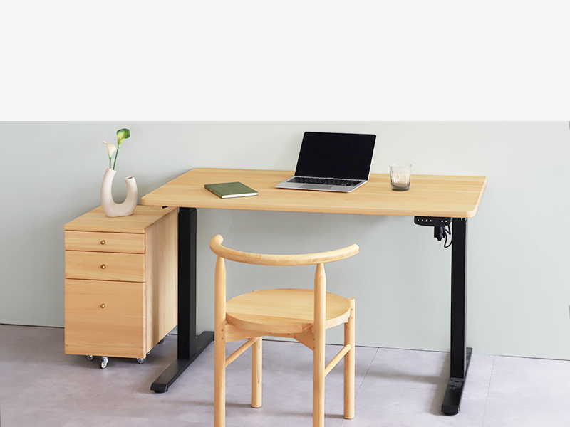 サイズオーダー昇降デスク S hinoki
