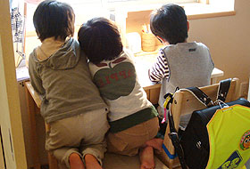 ひのき 学習机 写真